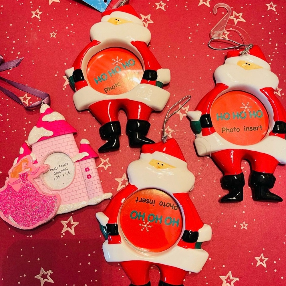 All for princes Santa Claus Photo Frame new Ornaments for $15dlls  (bundle)